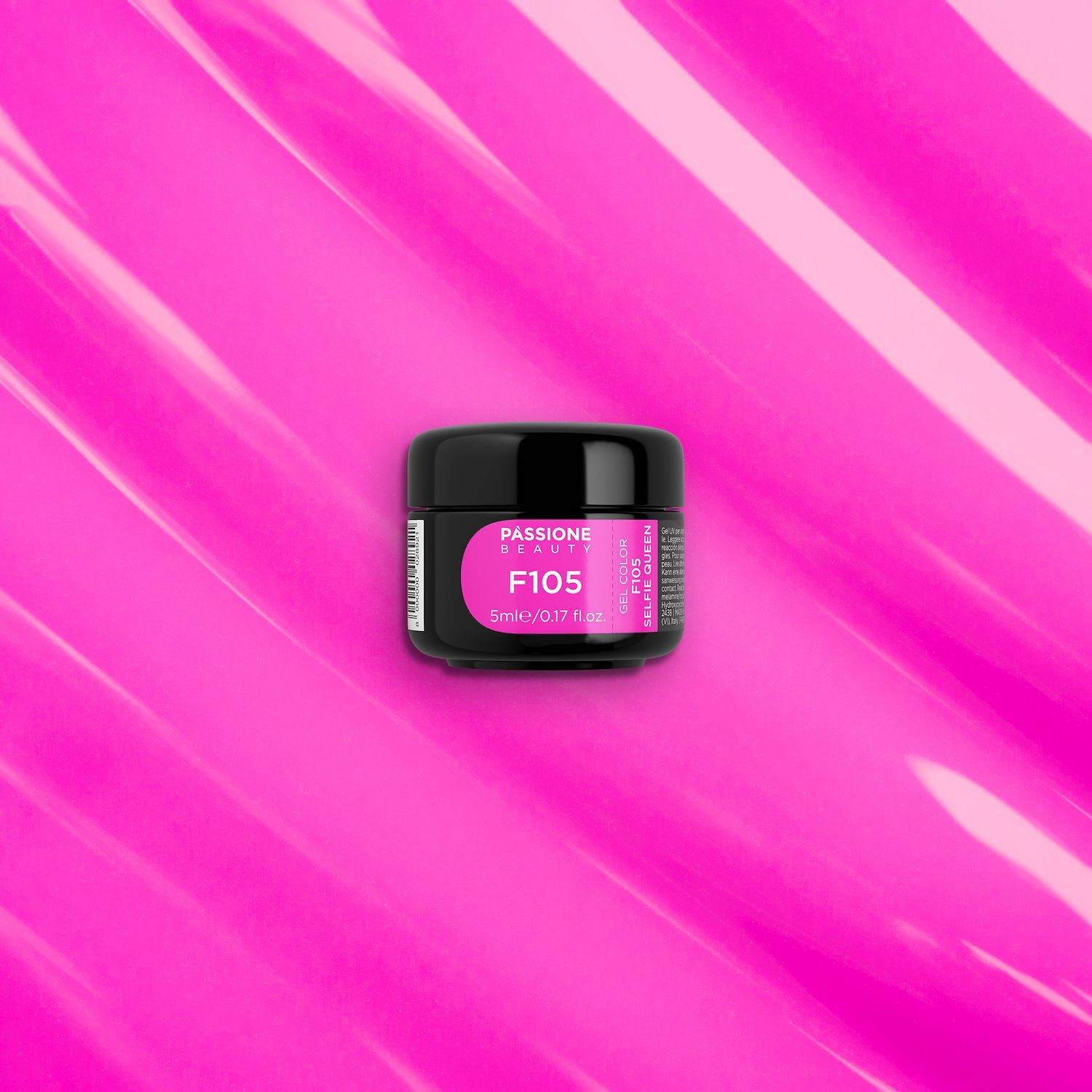 Gel color F105 Selfie queen - Gel color fucsia autosellante  - detalle 3