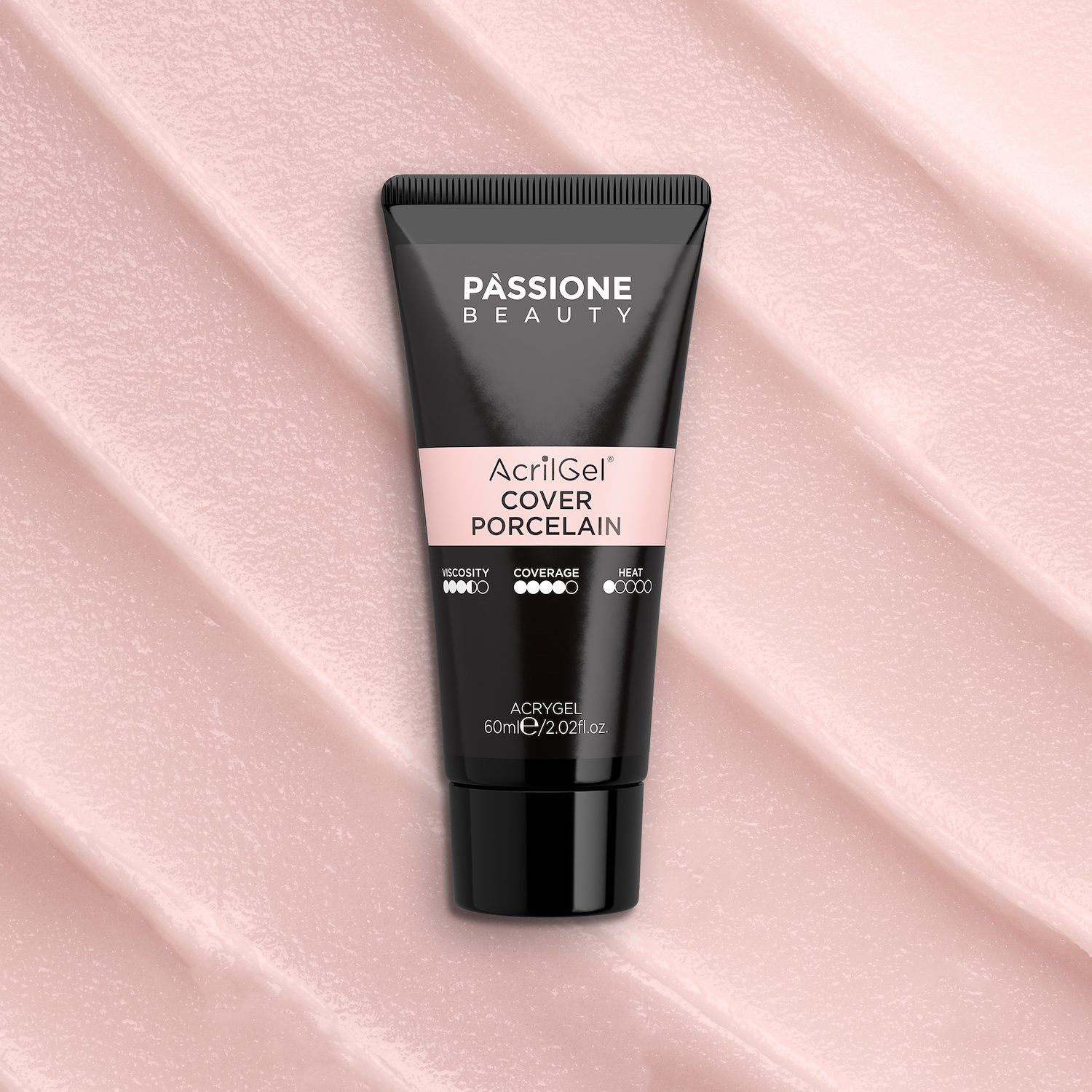 AcrilGel® Cover Porcelain 60ml - Gel-Acrilico rosa nude chiaro coprente - dettaglio 2
