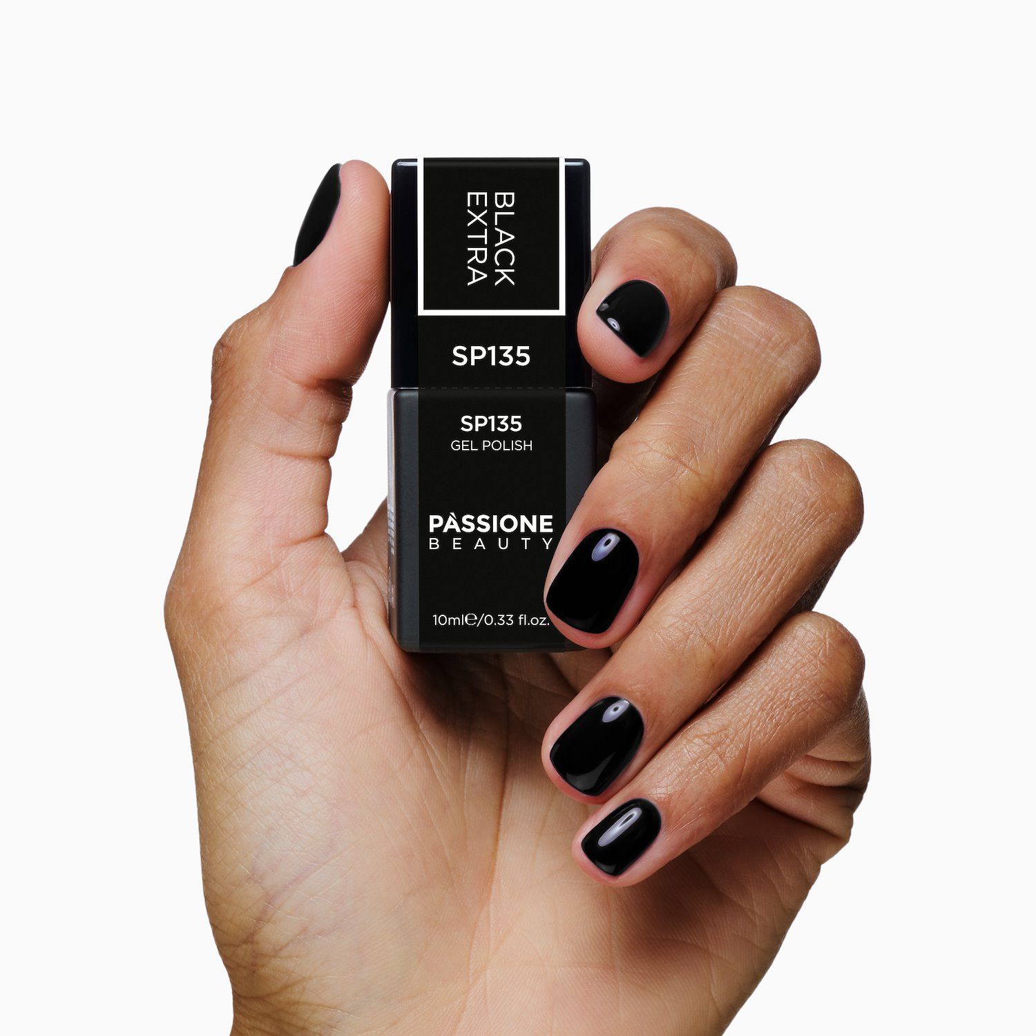 Gel Nail Polish GP135 Black Extra  detail