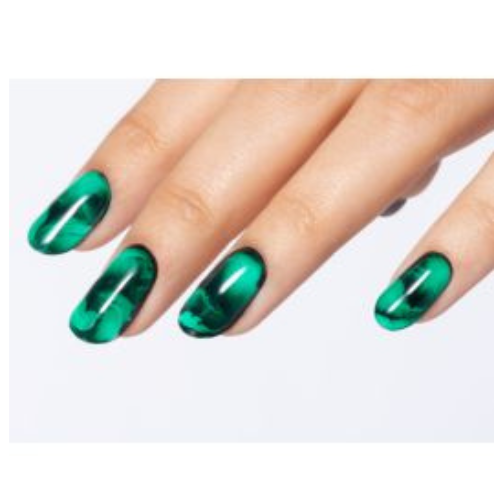 Glass Marble nails | Ongles effet verre marbré