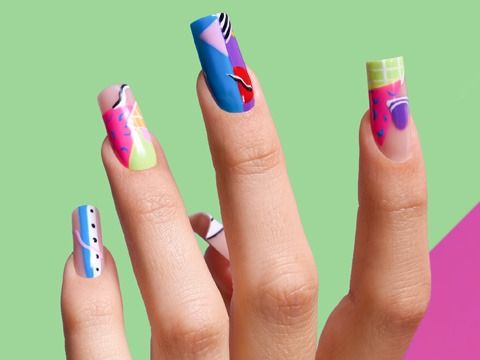80's Dream | Ongles aux motifs géométriques