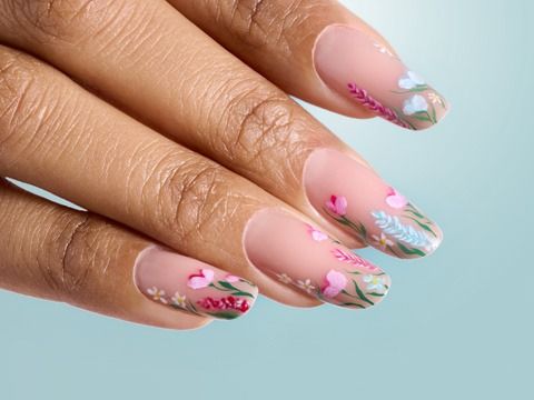 Uñas de primavera | Nail art de micropintura