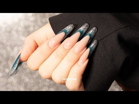 Mirror Shine | French structuré bleu et argent