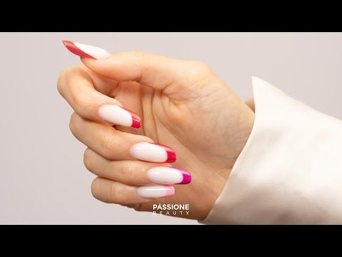 Pink French Nails | Farbige French