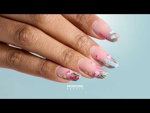Ongles de printemps | Nail art en micropinture