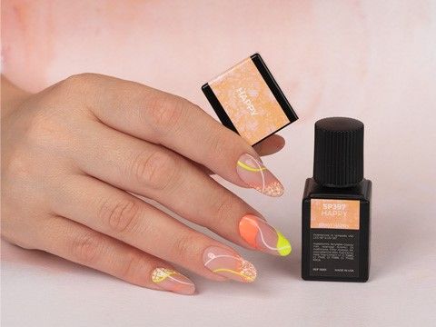 Hula Hoop! | Neon Swirl nails