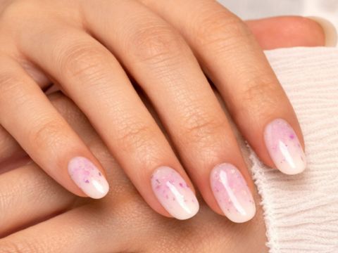 Farbige HD Base mit glänzenden Flakes