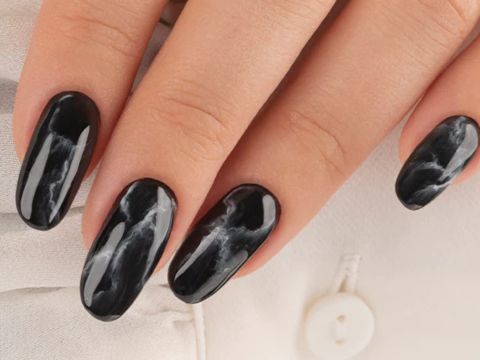 Look marbré noir et blanc