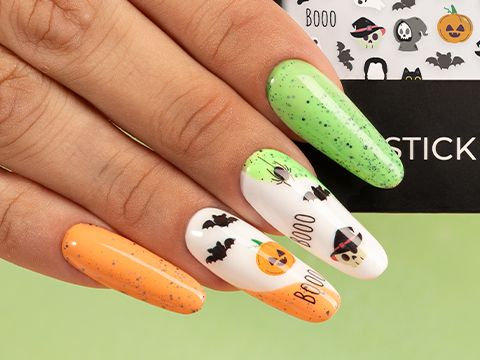 Manucure Halloween stickers