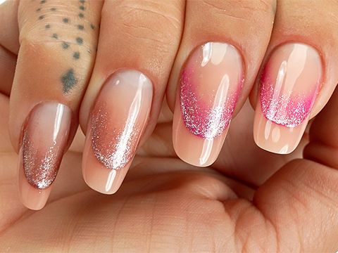 Midnight Sun French | Glitter Fade French