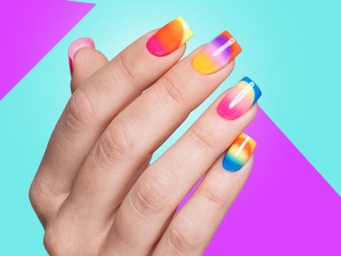 Rainbow nails | Unghie arcobaleno