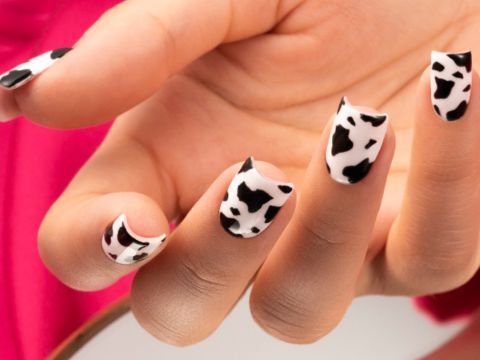 Nägel mit Kuh-Effekt