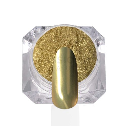 Gold Chrome Pigment  Gold Chrome Nail Powder for Professionals