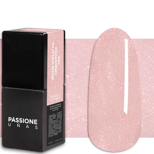 Bases Semipermanentes Rubber Hd Diamond Glitter Base 15 Ml Passione Beauty