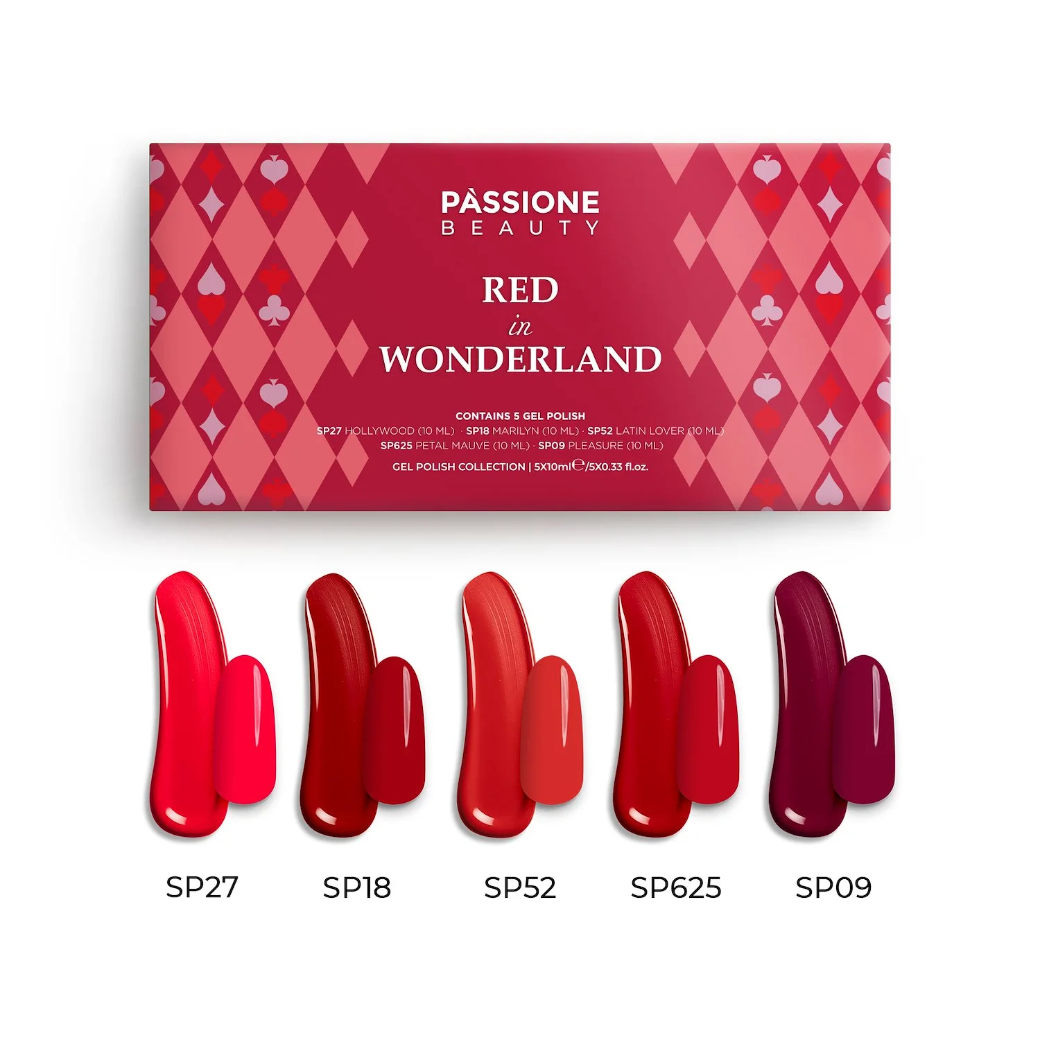 Red in Wonderland - Kit de colores semipermanentes rojos