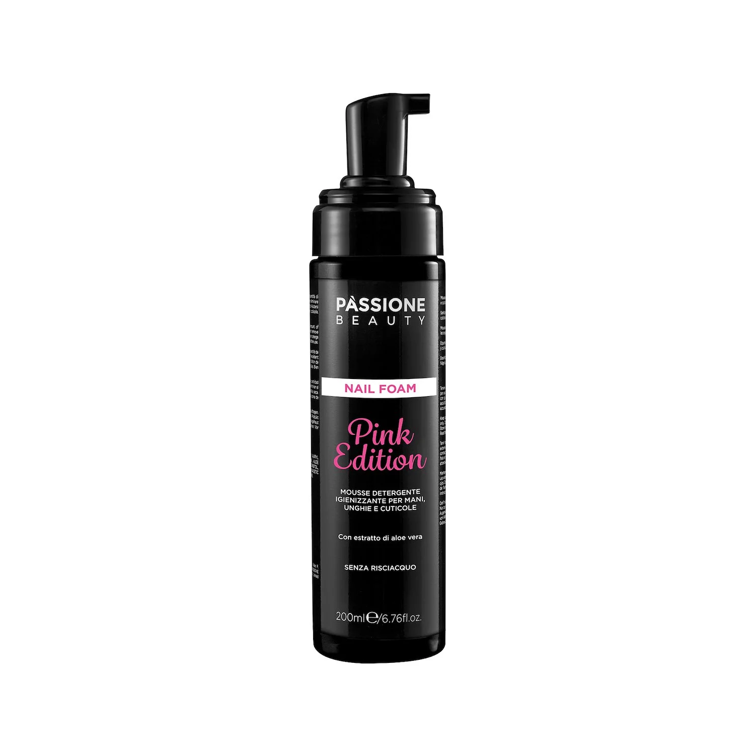 Nail Foam Hygienisierende Reinigungsmousse Rosa 200 ml - Hygienisierende Reinigungsmousse für Hände, Nägel und Nagelhaut. Ohne Abspülen