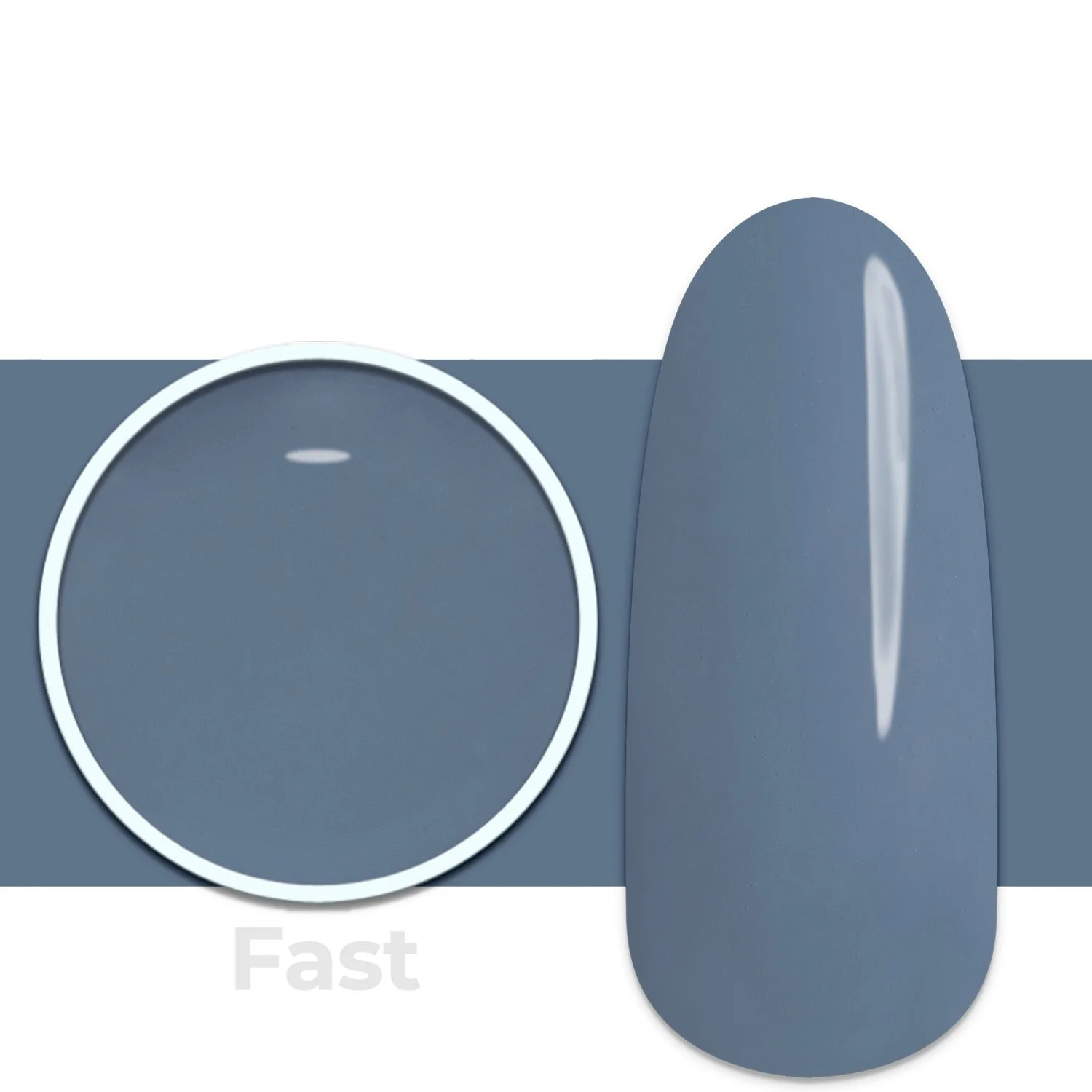 Gel colour F79 London Sky - Grey blue Self-sealingUV Gel Colour