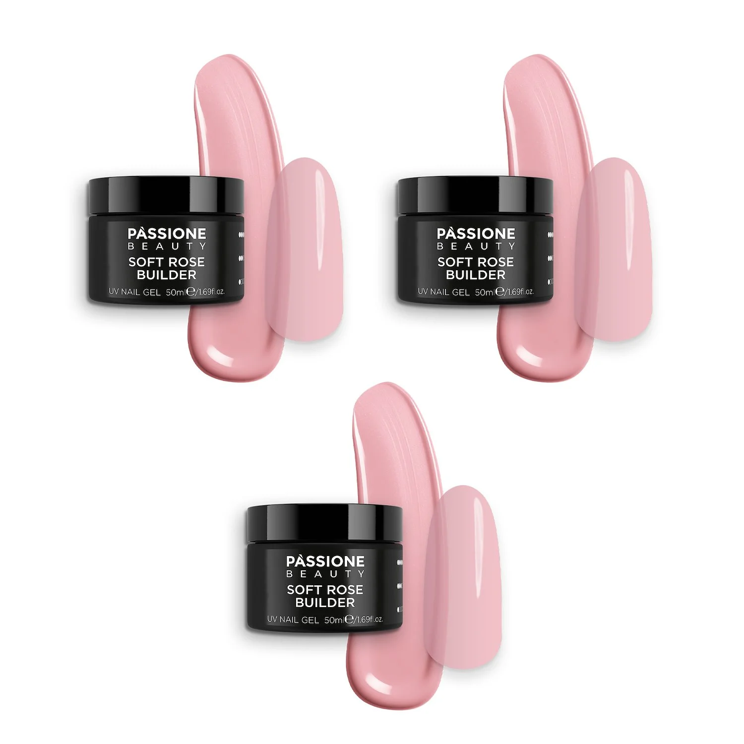 Soft Rose Builder 50ml Multipack - Multipack composto da 3 confezioni di Soft Rose Builder 50ml