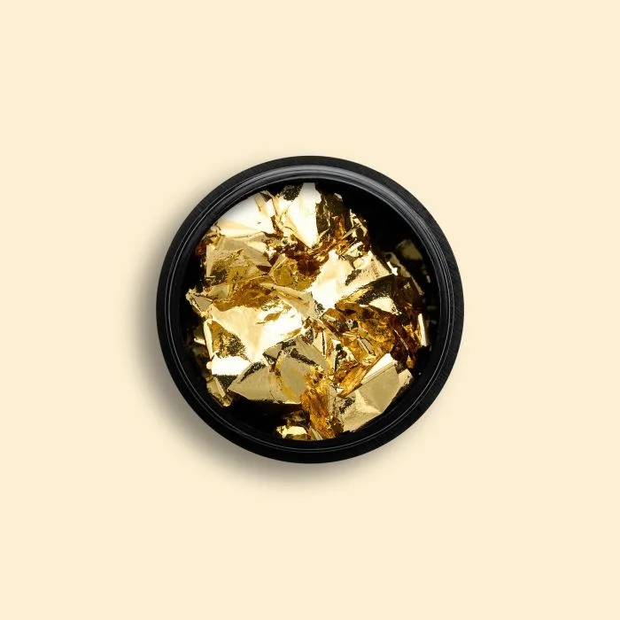 Gold Chrome Leaf - Very thin gold leaf, for nail decoration
