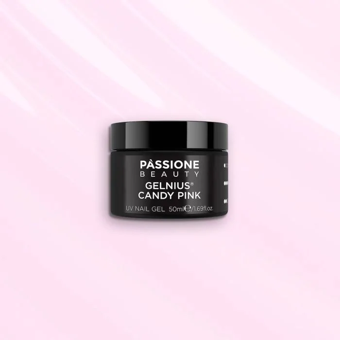 GELNIUS® Candy Pink 50 ml - Gel constructor 2 en 1 de baja viscosidad rosa frío cubriente - detalle 1