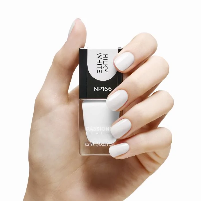Esmalte NP166 Milky White - Esmalte color blanco lechoso - detalle 1