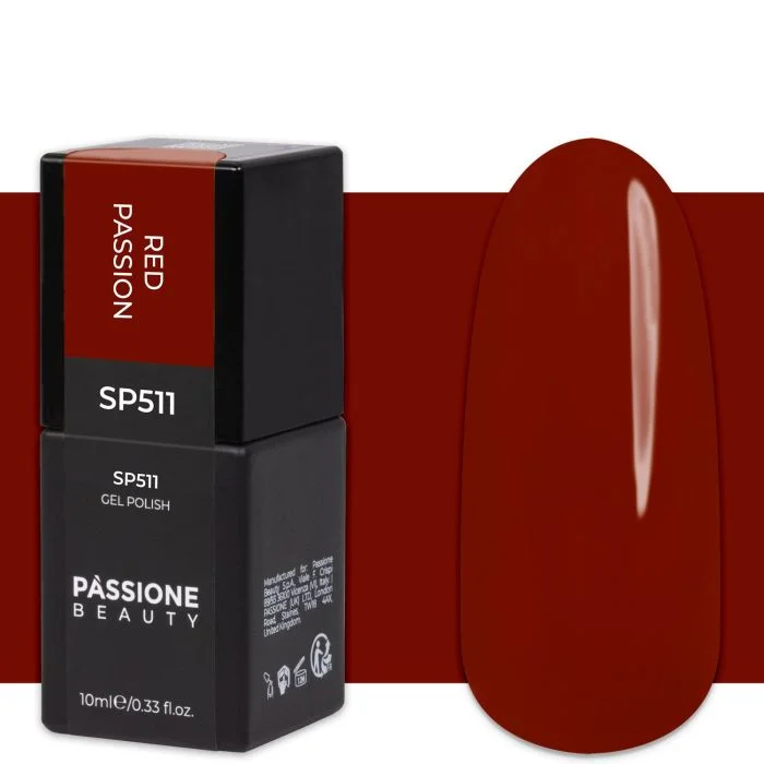 Gel Polish SP511 Red Passion - Burgundy Red Gel Polish