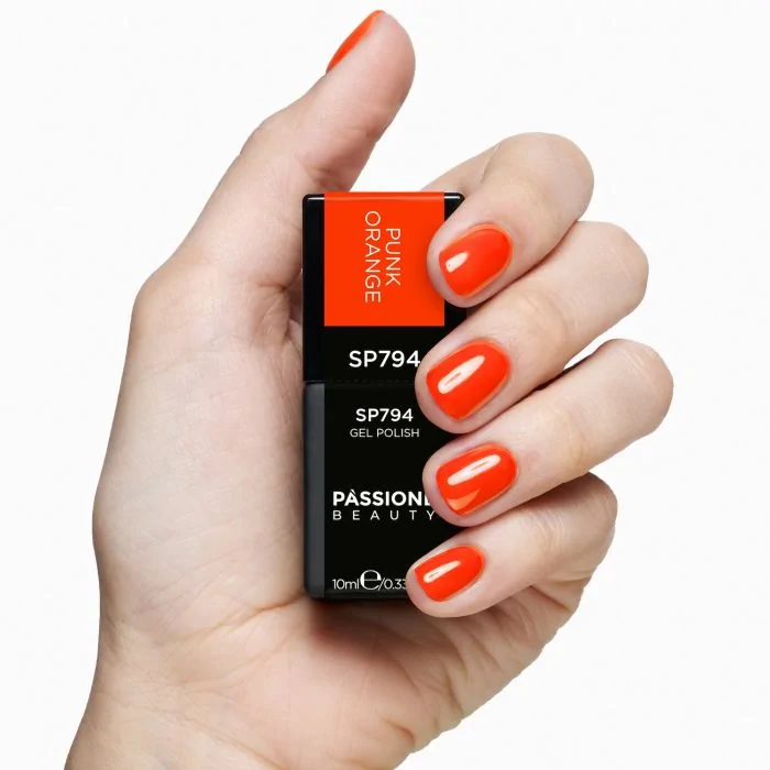 Esmalte semipermanente SP794 Punk Orange - Esmalte semipermanente naranja flúor - detalle 1