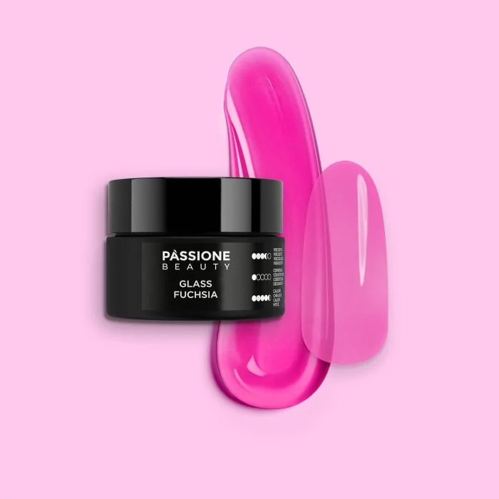 Glass Fuchsia 15 ml - Builder Gel selbstnivellierend transparentes Fuchsia