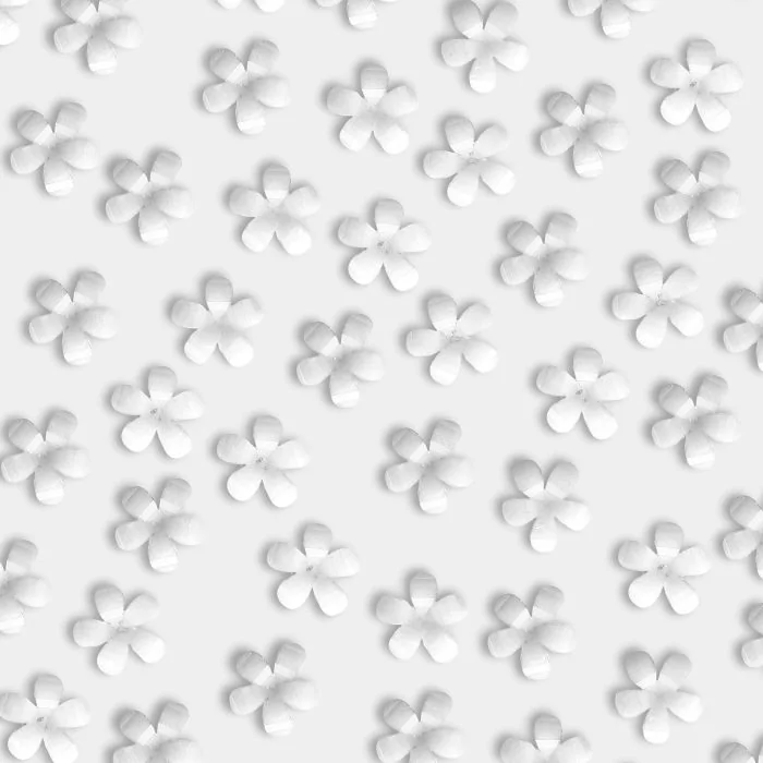 White Resin Flower - Fleurs en résine pour ongles, couleur blanche - détail 1
