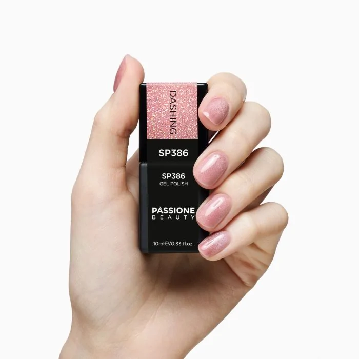 UV-Nagellack SP386 Dashing - UV-Nagellack Rosa Cat-Eye-Effekt - Detail 1