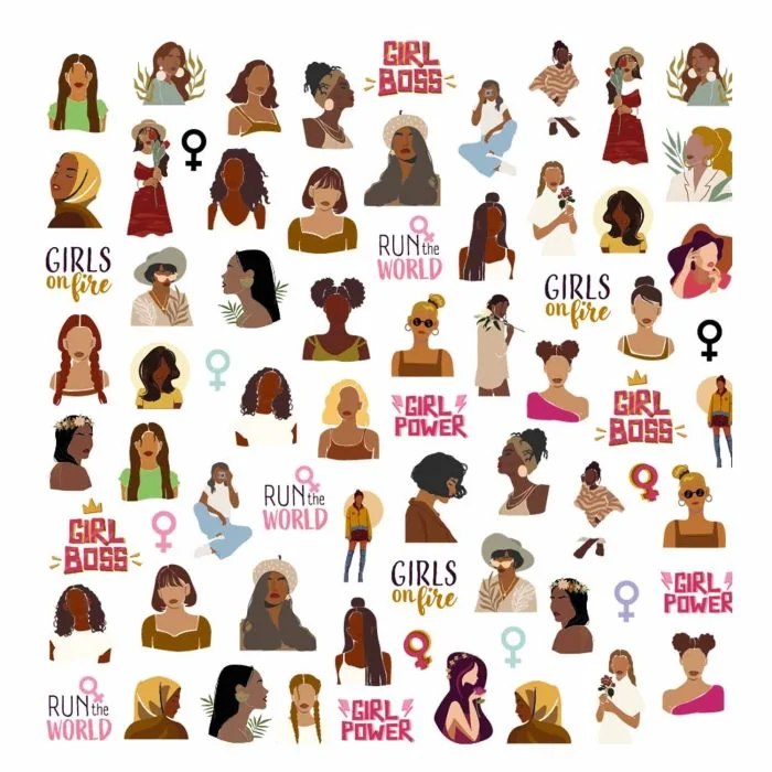 Run the World - Nail Stickers - Girl power nail stickers - detail 1