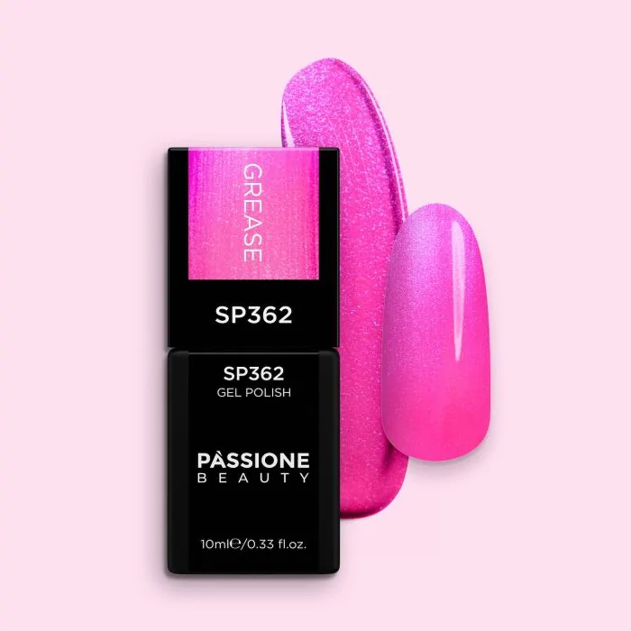 Smalto semipermanente SP362 Grease - Colore semipermanente rosa acceso perlato