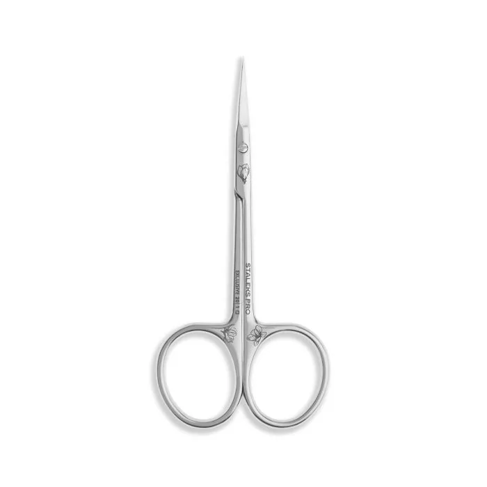 Cuticle Scissors 18 mm Exclusive 20 Magnolia Staleks - Professional cuticle scissors 20/1 Exclusive line, Magnolia Decoration
