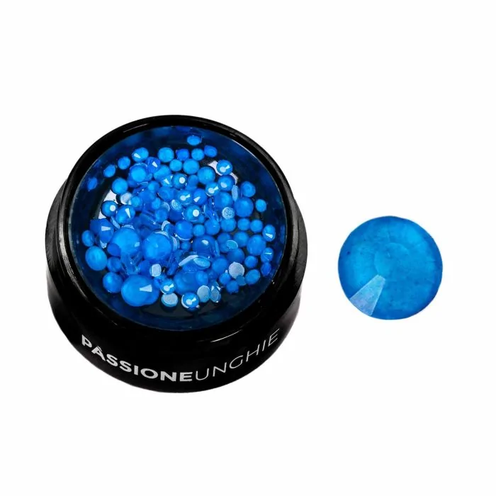 Blue Fluo Rhinestones - Blue Fluo Strass for nail art