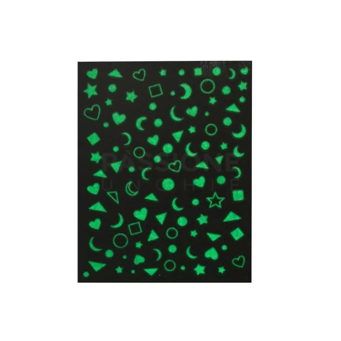 Shapes - Glow Nail Stickers - Stickers Fluorescente para Uñas - detalle 1