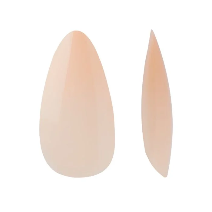 Gel Tip Almendra Porcelana 240 piezas - Gel tip soak-off almendra nude - detalle 1