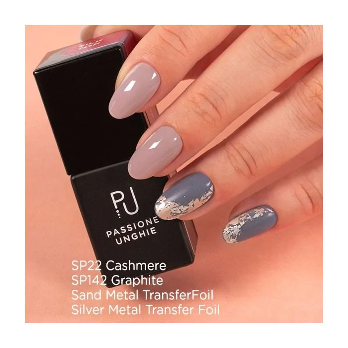 Gel Nail Polish GP142 Graphite - Anthracite Grey Gel Polish - detail 1