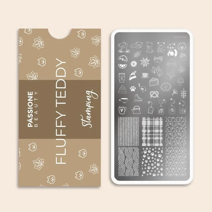 Fluffy Teddy – Plaque de stamping - Plaque de stamping thème ourson