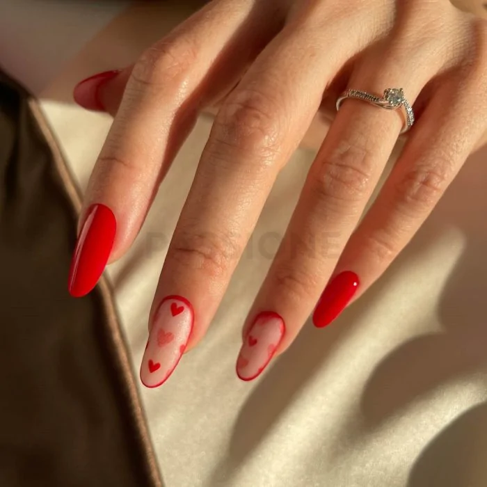 Love Affair - Transfer Foil - Transfer foil para nail art, con corazoncitos - detalle 1