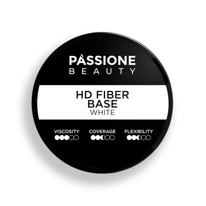 HD Fiber Base White 50 ml - UV-Nagellack-Basis Milchweiß 50 ml - Detail 1