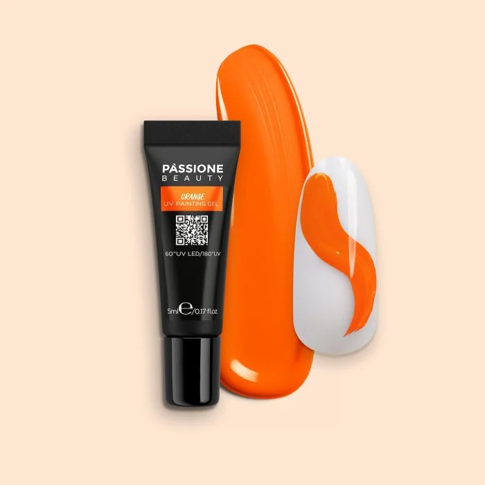 Orange UV Painting Gel - Bright Orange UV Gel Paint