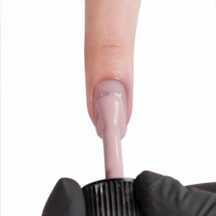 Application of Gel Nail Polish SP738 Shiny Pink
