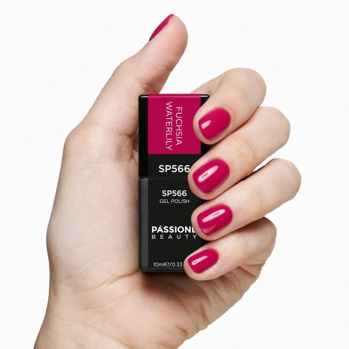 Gel Nail Polish SP566 Fuchsia Waterlily - Magenta Fuchsia Gel Polish - detail 1