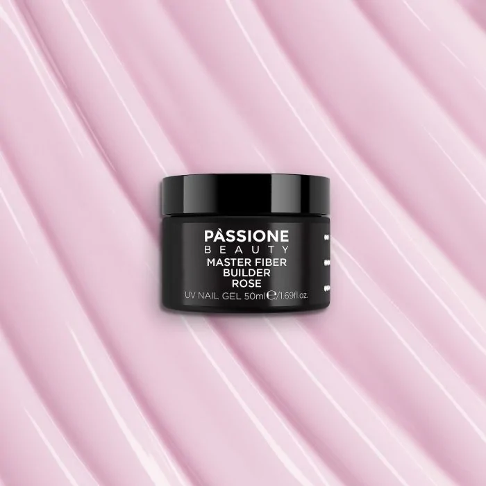 Master Fiber Builder Rose 50ml - Gel de construction auto-égalisant rose avec fibres de verre - détail 1