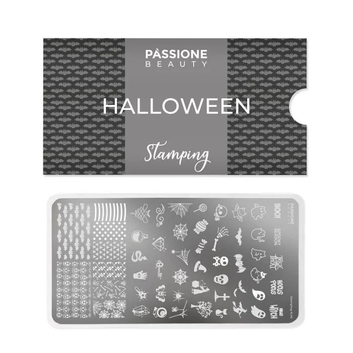 Halloween - Stamping Plate - Stamping plate with Halloween nail decorations - detail 1
