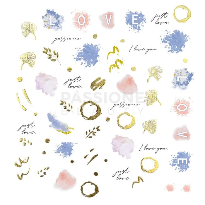 Just Love - Nail Stickers - Nail sticker with designs and lettering - detail 1