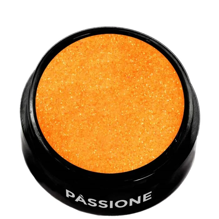 Alive Glitter - Paillettes orange fluo et rose froid - détail 1