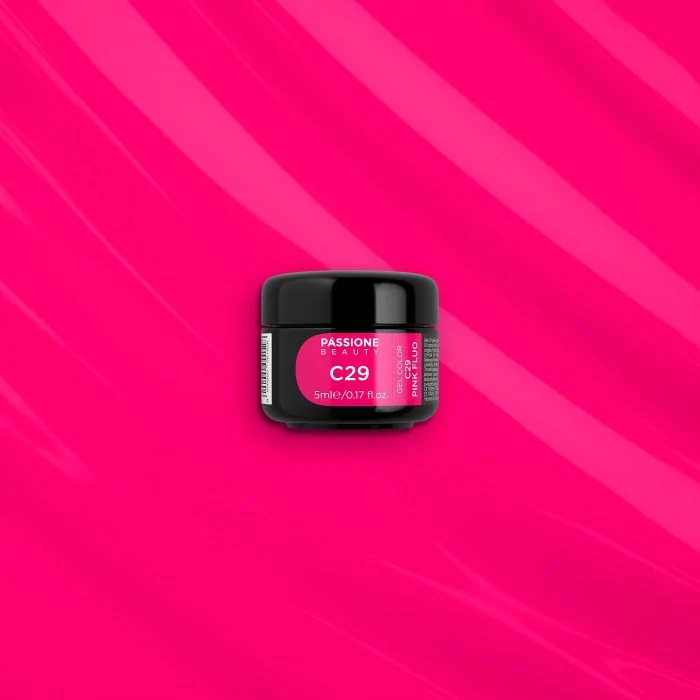 Gel Color C29 Pink Fluo - Gel colorato rosa fluo - dettaglio 2