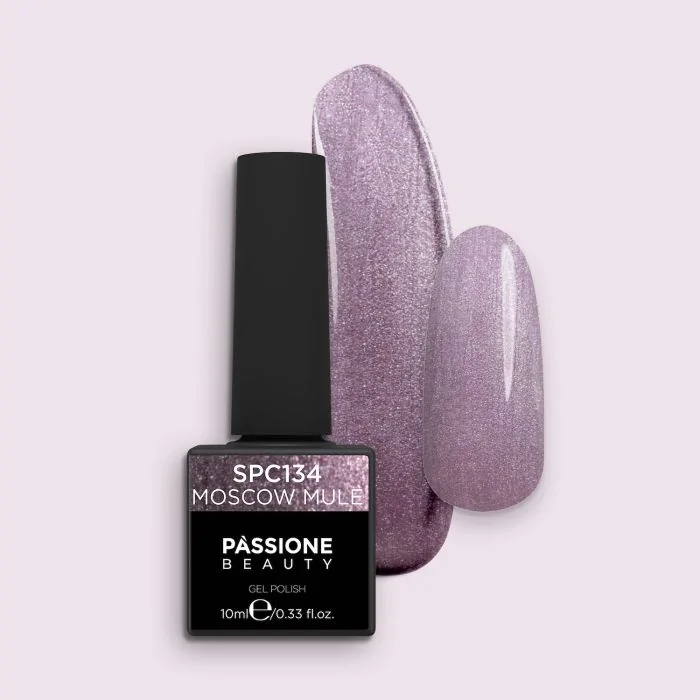 Esmalte Semipermanente EPC134 Moscow Mule - Esmalte semipermanente de color EPC134 Moscow Mule, Gris metalizado