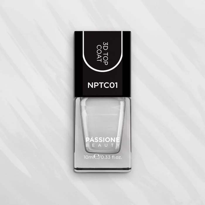 3D Top Coat 10 ml - Top coat esmalte tradicional efecto gel 3D - detalle 1